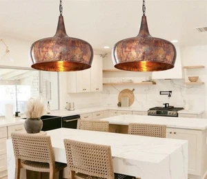 Handcrafted Antique Moroccan light fixture , Bronzed brass dining lampshade - Picture 1 of 3