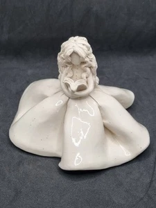 Barbara Lea Earthenware Pottery Girl With Book Figure Signed Collectable Rare - Picture 1 of 12
