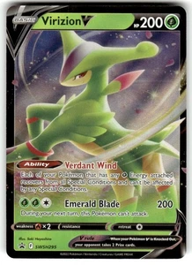 Virizion V SWSH295 SWSH: Sword & Shield Promo Cards Holo - Pokémon Card - Picture 1 of 2