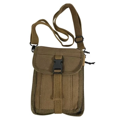 Vintage 90s ROTHCO Canvas Small Organizer Fold Out Wallet Crossbody Bag #37572 - Image 1 of 4