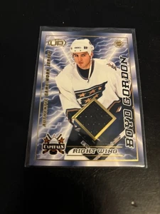 2004 Heads Up Authentic Game Worn Jersey card Boyd Gordon 0327/1200 Capitals - Picture 1 of 2