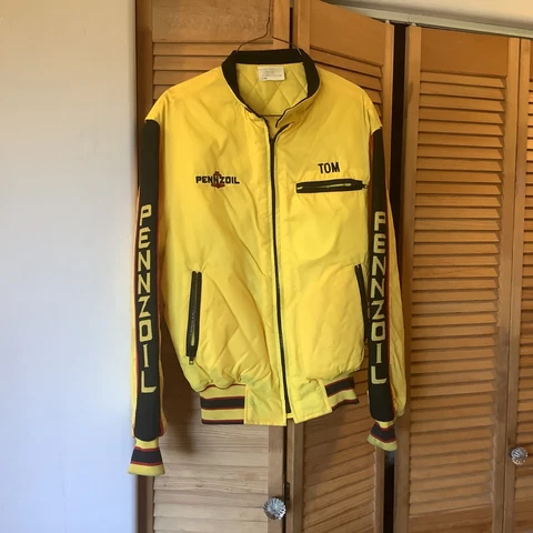 NHRA Pennzoil racing jacket, vintage Cover