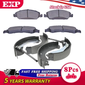 Kit de pastillas de freno delanteras + traseras de cerámica y zapatas de tambor para Chevrolet Silverado 1500 GMC - Imagen 1 de 5