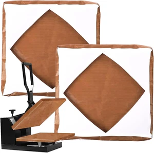 Teflon Heat Resistant Platen Wraps, 15x15 Inch, 2-Pack for Sublimation Use - Picture 1 of 12