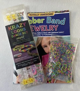Total Awesome Rubber Band Jewelry Book  Krazy Looms Bandz Set Scented Xtra Bandz - Picture 1 of 10