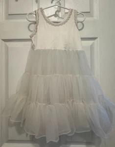 Girls White, Full Tulle Slip, Flower Girl Wedding Party - Picture 1 of 4