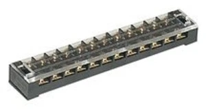 1 PIEZA - TIRA BARRERA CUBIERTA TRANSPARENTE 12 POSICIONES CADA LADO NEGRO # BSC-12/64-8012 - Imagen 1 de 2