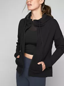 Felpa con cappuccio ATHLETA Go To, nuova con etichetta, taglia small, nera FL SW 2 - Foto 1 di 3