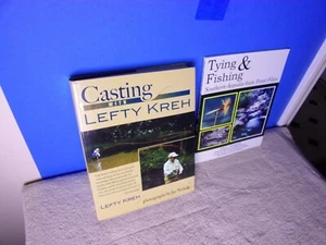 TWO FLY-FISHING BOOKS: CASTING WITH LEFTY KREH & TYING AND FISHING TROUT FLIES - Picture 1 of 3
