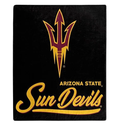Arizona State Sun Devils NCAA 50" x 60" Signature Raschel Throw Blanket Cover