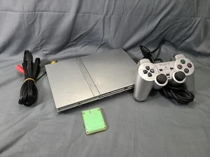 Sony CPH-77001 PlayStation 2 Slim Console - Satin Silver. Japan and US games - Picture 1 of 12