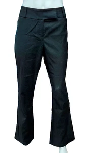 MARKS & SPENCER Ladies Girls Polyester Blend Boot Cut Black Trousers UK 12 - Picture 1 of 2