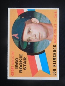 1960 Topps Baseball Card #137 Lou Klimchock (NM)
