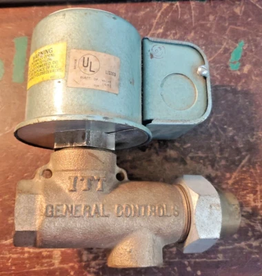 Válvula de palanca magnética ITT K10CB119 2 vías NO 3/8 NPT latón 120 VCA (VR2) Foto 1 de 4