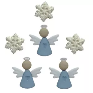 Angeli Scandinavi - Novità Natale - Rottami da Cucito Artigianali - Bottoni Shelly - Foto 1 di 1