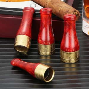 Boquilla con soporte para cigarros Galiner dorado puro cobre 4 tamaños con caja de regalo - Imagen 1 de 8