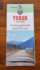 1970 Territorio dello Yukon, Canada, mappa stradale ufficiale - Foto 1 di 5