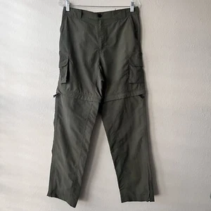 Magellan Fish Gear Water Repellent Men's Convertible Green Pants Size S - Picture 1 of 11