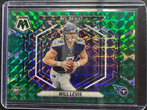 2023 Panini Mosaic Will Levis NFL Debut Green Prizm Rookie RC #ND-4 Titans - Picture 1 of 3