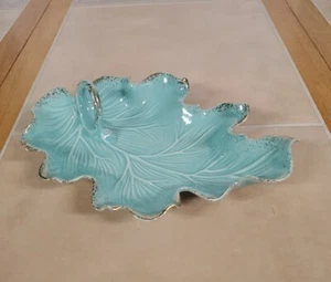 Vintage "Califorina Original" Pottery Leaf Design Candy/Nut/Celery Dish #114 - Picture 1 of 23