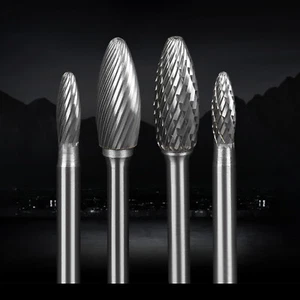 Metal Carbide Rotary File Milling Cutter Burr Grinding 6mm Shank Drill Bit Tool - Picture 1 of 18