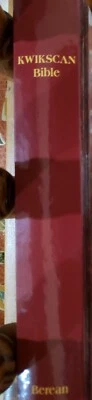 BEREAN HARDCOVER KWIKSCAN BIBLE EDITORIAL STAFF  - Image 1 of 4