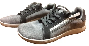 Skaso Gray Wide Toe Barefoot Walking Shoes Sneakers Laces & Zipper Mens Size 41 - Picture 1 of 6