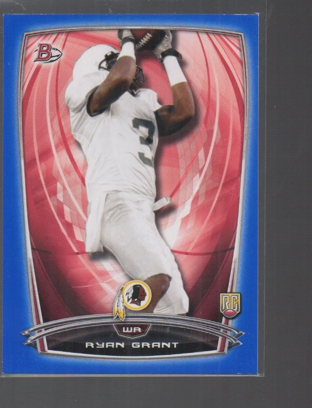 RYAN GRANT 2014 BOWMAN BLUE ROOKIE CARD #29 /499 - Image 1 of 1