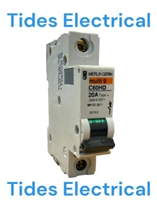 Merlin Gerin MCB Interruttore monopolare 20 Amp tipo D 20A Multi9 C60HD120 25702 - Foto 1 di 2