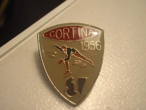 Original Cortina Olympic skating pin  1956 - Picture 1 of 3