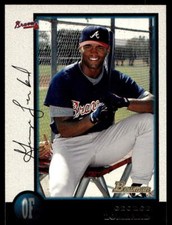 1998 Bowman 193 George Lombard   Atlanta Braves  Baseball Card