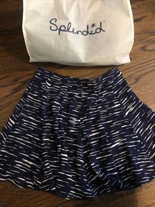 Splendid Women ‘s Navy & White Flecked Twirl Skirt Sz M Medium Exc! - Picture 1 of 4