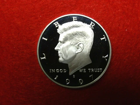 1997 S KENNEDYY PROOF SILVER 90% HALF DOLLAR  ITEM #39R Cover