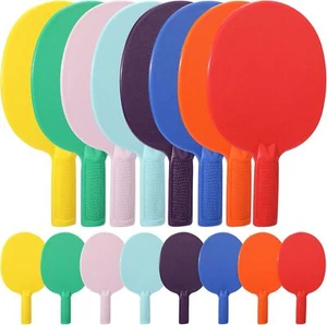 16 Piece Bulk Plastic Table Tennis Paddle Set Multi Color Sports Equipment - Picture 1 of 7