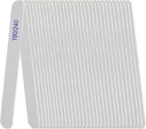 24-Pack Nail Files, 180/240 Grit Emery Boards Double-Sided for Manicure/Pedicure - Picture 1 of 7
