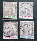 TRINIDAD+stamps+GB+1896+BRITANNIA++%2F+VFU++DATED+%2F+EL569