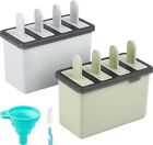 Diswasher Safe Popsicles Molds Sets 8 Ice Pop Makers Reusable Ice Cream Mold