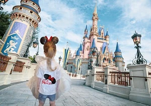 Personalised ADULT SIZE - Disney Land World rain poncho Coat - Picture 1 of 3