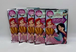 5 Disney Princess Grab & Go Play Packs Crayons Stickers Party Favors - Picture 1 of 3
