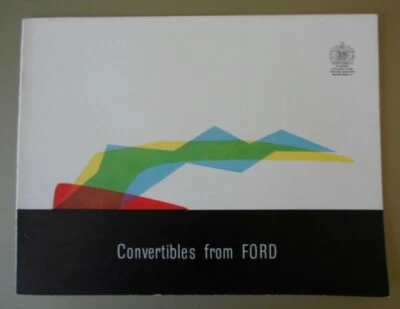 FORD CONSUL ZEPHYR ZODIAC CONVERTIBLES orig 1960 1961 UK Mkt Full Sales Brochure - Image 1 of 4