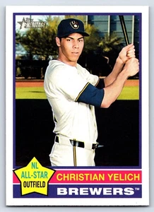 Carte de baseball Christian Yelich 2025 Topps Heritage #10 Milwaukee Brewers - Photo 1/2