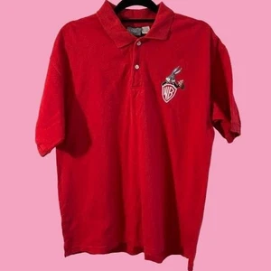 Vintage Warner Bros Bugs Bunny Embroidery Polo Shirt - Picture 1 of 6