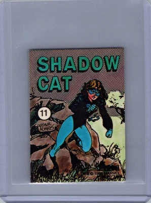 1986 COMIC IMAGES MARVEL UNIVERSE STICKERS #11 SHADOWCAT - Image 1 of 2