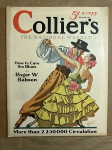 Collier’s Magazine March 28, 1931 How To Cure The Blues Roger W. Babson - Picture 1 of 4