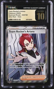 2025 Destined Rivals #224/182 Team Rocket's Ariana CGC 10 - Foto 1 di 2