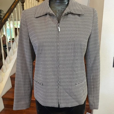 Blazer/Chaqueta Norton McNaughton Petites Talla 6P Forrada Cremallera Frontal Carrera Nuevo con Etiquetas Foto 1 de 4