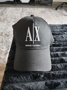Armani Exchange Cap Free Cotton Blk Unisex - Picture 1 of 3