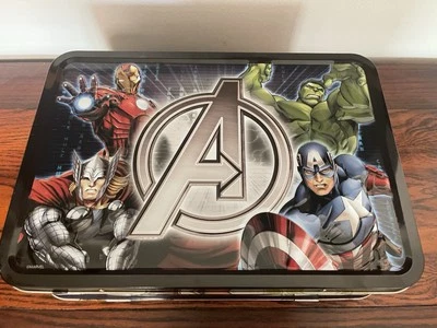 2014 Marvel Avengers Coin Set 4- 1oz. Silver Coins w/Collector Lunchbox Tin - Image 1 of 4
