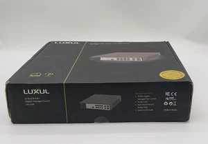 NEW OPEN BOX XMS-1208P LUXUL 12-Port/8 PoE+ Gigabit Managed Switch - Picture 1 of 4
