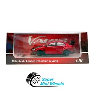 CM Model 1:64 Mitsubishi Lancer Evolution X Varis Widebody Metalic Red - Picture 1 of 2